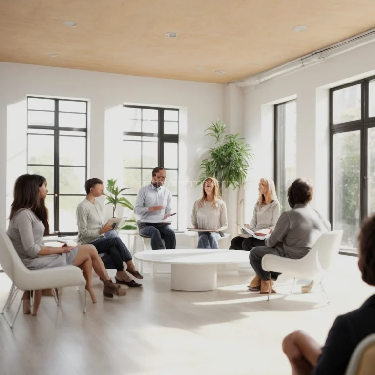 Meditative entrepreneur working