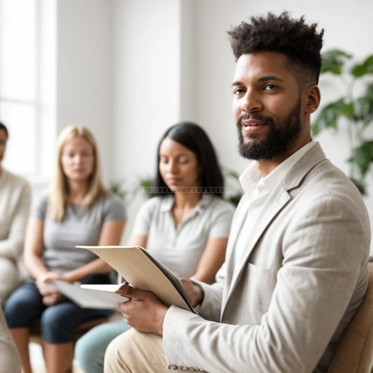 Person reflecting in nature